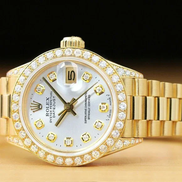 Rolex President 18k Datejust Ladies Watch w/ factory box and hang tag!! - Picture 4 of 7